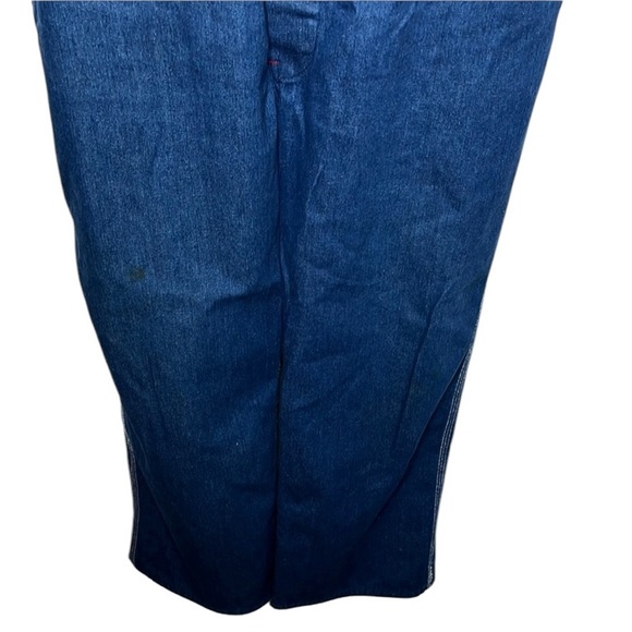 Big Mac Workwear Blue Denim Overalls Men's Size 42x30 BLEMISH - Picture 2 of 8